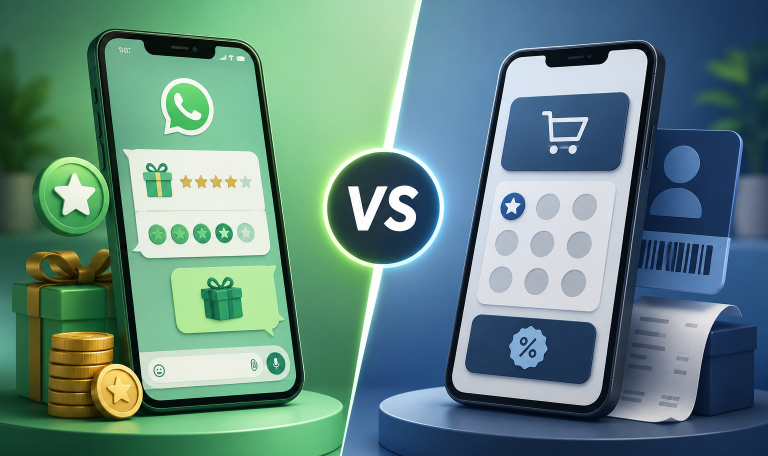 WhatsApp Loyalty Programs vs Traditional Loyalty Apps